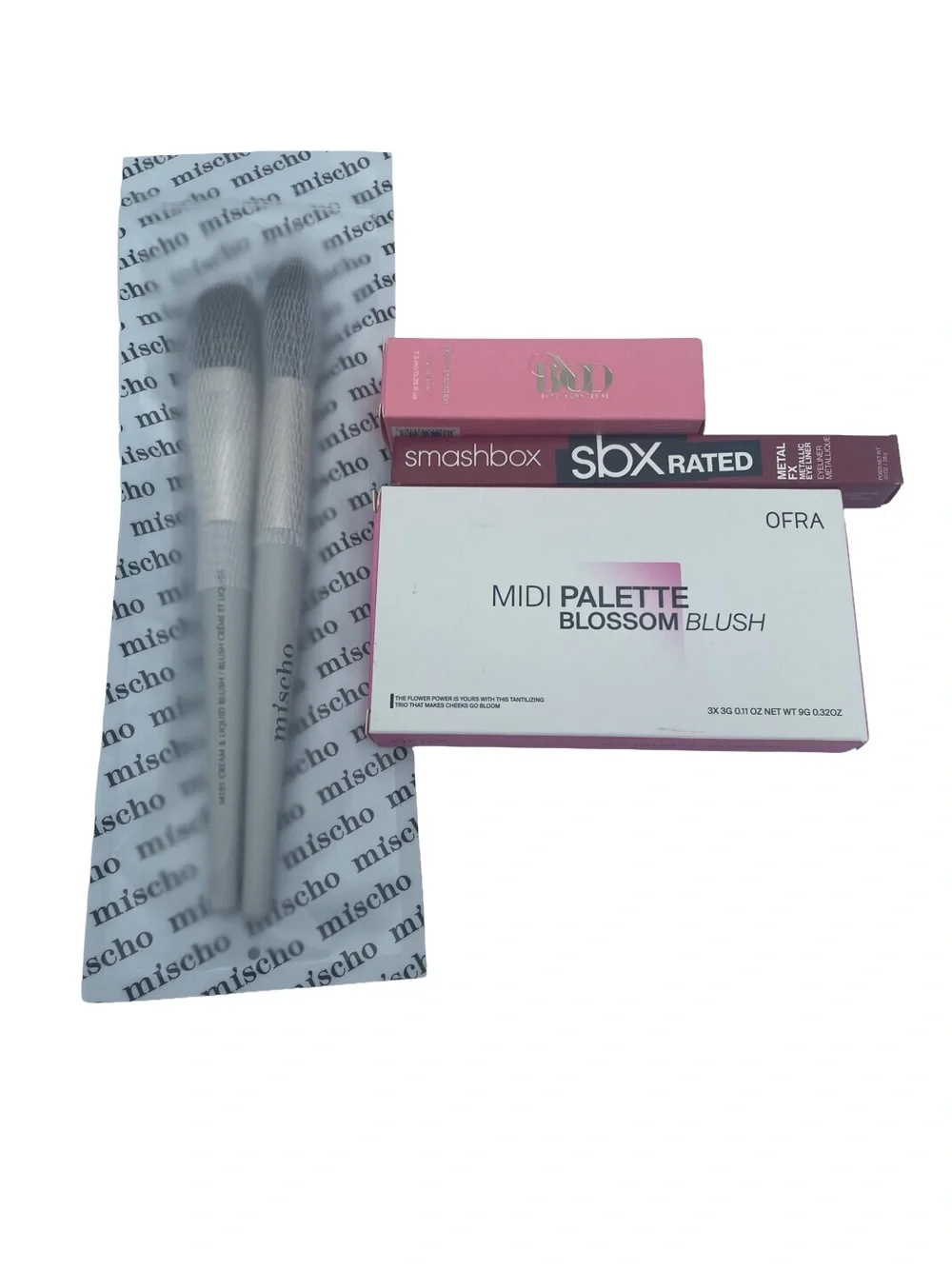 OFRA Midi Palette Blossom Blush, Smashbox Eyeliner, Brushes & Liquid Blush